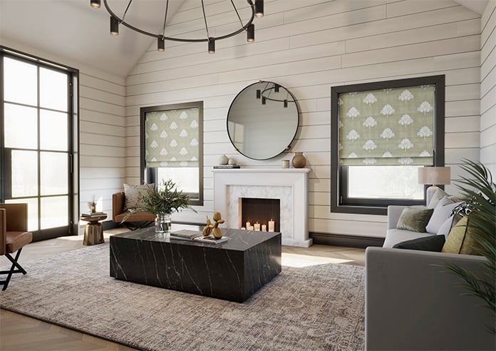 William Morris At Home Marigold Tree Embroidery, Nettle - Twist&Fit Roman Blind - Image 7